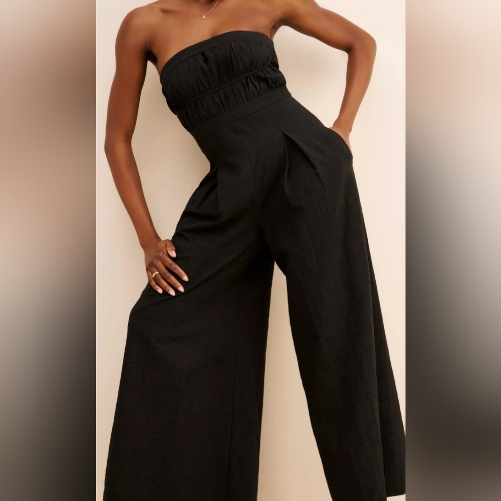 Anthropologie 4SI3NNA Black Jumpsuit